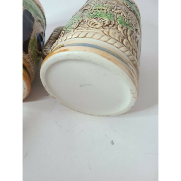 VINTAGE German Style Beer Stein Mug Set of Two - Picture 10 of 12